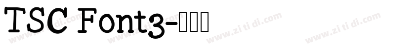 TSC Font3字体转换